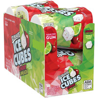 Ice Breakers Ice Cubes Cherry Limeade Sugar Free Chewing Gum Bottles, 3.24 Oz (6 Count, 40 Pieces)