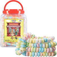 48 Candy Bracelets Individually Wrapped, Stretchable Vintage Candy Jewelry For Kids, The Perfect Pastel Addition To Your Candy Buffet, Princess-Themed Party Or Goody Bags, By 4Yoreelves, Pack Of 48 X 0.42Oz