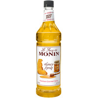 Monin - Honey Syrup, Smooth Sweet Honey Flavor, Great For Teas, Lemonades, Cocktails, & Coffee, Gluten-Free, Non-Gmo (1 Liter)