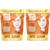 Organic Date Sugar, 1 Lb | 100% Whole Food | Vegan, Paleo, Gluten-Free & Kosher | 100% Ground Dates | Sugar Substitute And Alternative Sweetener For Baking | Contains Fiber From The Date (2 Bags)