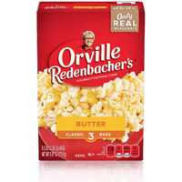 Orville Redenbachers Butter Flavored Microwave Popcorn, Gluten Free, 3 Count Popcorn Bags (12 Boxes)