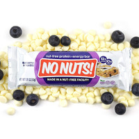 No Nuts! 100% Nut Free Dairy Free Vegan Protein Bars, Blueberry & Vanilla, Organic, Kosher, Egg-Free, Non-Gmo & Dairy-Free Protein Bars