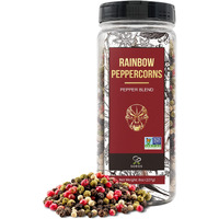 Soeos Rainbow Peppercorns, 8Oz (Pack Of 1), Non-Gmo, Kosher, Packed To Keep Peppers Fresh, Peppercorn For Grinder Refill, Whole Peppercorns