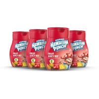 Hawaiian Punch, Fruit Juicy Red, Liquid Water Enhancer - New, Better Taste! (4 Bottles, Makes 96 Flavored Water Drinks) - Sugar Free, Zero Calorie