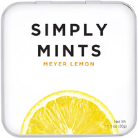 Simply Mints | Meyer Lemon Breath Mints | Pack Of Six (180 Pieces Total) | Zesty & Refreshing + Aspartame-Free + Vegan + Non-Gmo