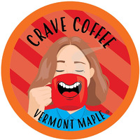 Crave Beverages Flavored Coffee Pods, Compatible With 2 K-Cup Brewers, Vermont Maple, 40 Count