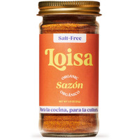 Loisa Salt-Free Saz  N Seasoning, Usda Organic, Non-Gmo, No-Msg, No Preservatives, No Artificial Coloring, No Artificial Flavors, Pure Latin Flavor, 1.8 Oz, Pack Of 1
