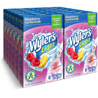 Wyler's Light Singles To Go Powder Packets, Water Drink Mix, Raspberry Lemonade, 96 Single Servings (Pack Of 12)