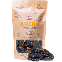 Rico Rico - Dried Ancho Chiles, 4 Oz - Premium Dried Chiles, Great For Birria Sauce, Mexican Mole, Enchiladas, Salsas, Pozole, Mild To Medium Heat, Sweet & Smoky Flavor. 100% Natural Dried Chili Peppers, Resealable In Kraft Bag By Rico Rico