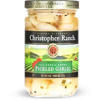 Christopher Ranch Pickled Garlic | Award Winning Heirloom Fresh Garlic & Spicy Pickles Freshly Made Ideal For Cooking | Healthy Recipes | Peeled Garlic Cloves In A Jar Fresh | Usda Certified - 8 Oz