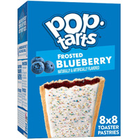 Pop-Tarts, Breakfast Toaster Pastries, Frosted Blueberry, 6.772Lb Case (32 Count)