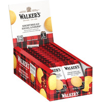 Walker's Shortbread Highlanders, All-Butter Shortbread Cookies, Snack Pack, 1.4 Oz (Pack Of 18)