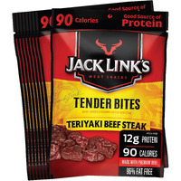 Jack Link's Premium Cuts Beef Steak Tender Bites, Teriyaki, 1.25 Ounce (Pack Of 10)