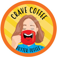 Crave Beverages Flavored Coffee Pods, Compatible With Keurig K-Cup Brewers, Butter Toffee, 100 Count