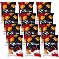Popchips Potato Chips, Bbq, 12Ct Single Serve 0.8Oz Bags, Low-Calorie And Gluten Free, Salty Snacks For Adults And Children, Non-Gmo, Vegan & Kosher Friendly, 100 Calories Per Bag