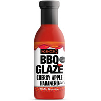 Kosmos Q Cherry Apple Habanero Bbq Glaze - 15.5 Oz Bottle For Sticky & Flavorful Barbecue - Thick Bbq Glaze For Competition Ready Mouth-Watering Meat (Cherry Apple Habanero)