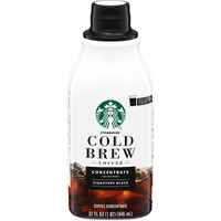 Starbucks Cold Brew Coffee Concentrate, Signature Black, 100% Arabica, Multi-Serve Bottle (32 Fl Oz)
