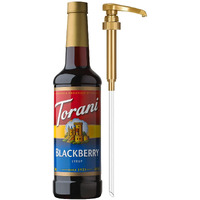 Torani Blackberry Syrup For Drinks, Flavoring For Iced Tea, Lemonade, And Sodas, Pump Included, 25.4 Oz