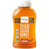 Wholesome Yum Cinnamon Zero Sugar Honey Substitute (Keto Honey) - Natural Sugar Free Honey Alternative With Monk Fruit & Allulose - 0 Net Carbs, Non-Gmo, Gluten Free, No Aftertaste (11 Oz)