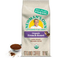Newman's Own Organics Newman's French Roast, Ground Coffee, Fair Trade Certified, Dark Roast, Bagged 10Oz