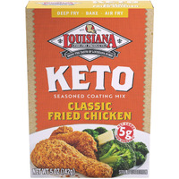 Louisiana Fish Fry Products Classic Fried Chicken Keto Seasoned Coating Mix - 5 Oz, Pack Of 6 - Bake, Deep Fry, & For Use In Air Fryer - Delicious & Crunchy Texture