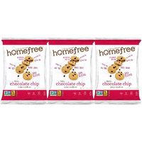 Homefree Mini Chocolate Chip Cookies, Gluten Free, Nut Free, Vegan, Individually Wrapped Packs, School Safe And Allergy Friendly Snack, 1.1 Oz. (Pack Of 30)