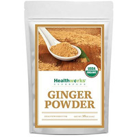 Healthworks Ginger Powder (16 Ounces / 1 Pound) | Ground | Raw | All-Natural & Certified Organic | Keto, Vegan | Great With Coffee, Tea & Juices | Superfood/Spice