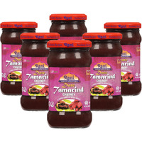 Rani Dates & Tamarind (Imli) Chutney 12.3Oz (350G) Glass Jar, Ready To Eat, Vegan, Pack Of 5+1 Free ~ Gluten Free | Non-Gmo | No Colors | Indian Origin