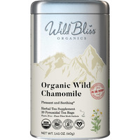 Organic Wild Chamomile Flower Tea - Caffeine Free Herbal Tea - 20 Plant Based Tea Bags
