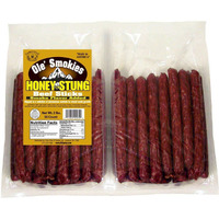 Buffalo Bills 2 Lbs Honey Stung 6"" Ole' Smokies Saddlebag (50 Beef Sticks Per Saddlebag)