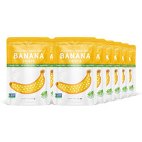 Natures Turn Freeze-Dried Fruit Snacks, Banana Crisps, Pack Of 12 (0.53 Oz Each)