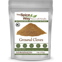 The Spice Way Cloves - Ground (4 Oz) Clove Powder Or Clove Spice, For Many Savory Dishes And Even Ground Cloves Tea