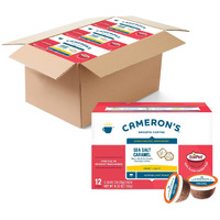 Cameron's Coffee Single Serve Pods, Flavored, Sea Salt Caramel, 12 Count (Pack Of 6)