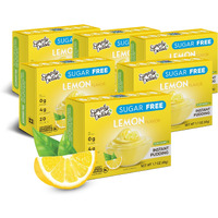 Simply Delish Instant Delicious Lemon 6 Pack Pudding Mix - Delicious Guilt Free Desserts - All Natural, Sugar Free, Keto, Non Gmo, Gluten Free, Fat Free, & Vegan