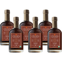 Crown Maple Cinnamon Infused Maple Syrup, 12.7 Fl Oz, 6-Pack, Pancakes, Flavor Cocktails, Sticky Buns, Waffles, Certified Organic