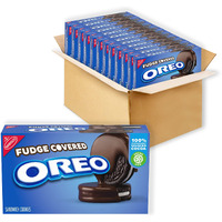 Oreo Fudge Covered Chocolate Sandwich Cookies, Original Flavor, 12 - 7.9 Oz Boxes