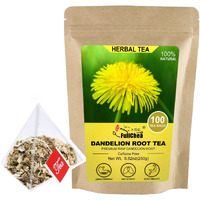 Fullchea - Dandelion Root Tea Bags, 100 Teabags, 2.5G/Bag - Premium Raw Dandelion Root Tea Detox - Non-Gmo - Caffeine-Free - Rich In Vitamins & Support Immune System