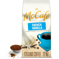 Mccafe French Vanilla, Flavored Light Roast Ground Coffee, 12 Oz Bag