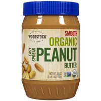 Woodstock Organic Smooth Peanut Butter, Salt Added, 35 Oz