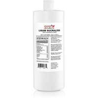 Concentrated Liquid Sucralose Sweetener, 25% Concentrated Sugar Alternative, 32 Oz. Bulk For Drinks, Food, And Pastries, Zero Calories And No Carbs (1-Pack)