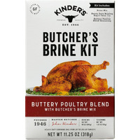 Kinder's Butcher's Turkey Brine And Rub Kit With Brining Bag, Garlic And Herb, 12-Ounces