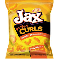 Bachman Jax Cheddar Cheese Puffed Curls 8.5 Oz Bags (3 Bags)