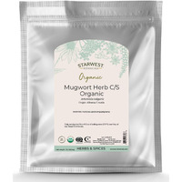 Starwest Botanicals Organic Mugwort Herb C/S, 1 Pound