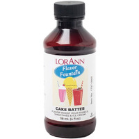 Lorann Cake Batter (White) Flavor Fountain, 4 Oz Bottle
