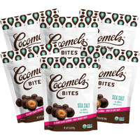 Cocomels Chocolate-Covered Sea Salt Coconut Milk Caramel Bites Organic Vegan Candy, Sea Salt, 3.5 Ounce (Pack Of 6)