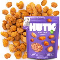 Nutic's Gourmet Butter Toffee Peanuts - 2 Lbs Of Crunchy, Candied Peanuts For Snacking - Sweet & Toasted Peanuts With A Butter Flavor - Ideal For Health-Conscious Snackers & Holiday Gift Giving