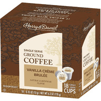 Harry & David Single Serve Ground Coffee Vanilla Creme Brl  E , One Box Of 18 Servings