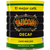 Yaucono Decaf Ground Coffee 8.8 Ounce Canister (Pack Of 1)