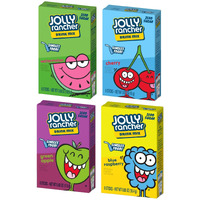Jolly Rancher Singles To Go Drink Mix Variety 4 Pack - Green Apple, Watermelon, Blue Raspberry And Cherry