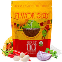 Flavor Seed Rock Yo Taco Organic Taco Seasoning Mix. Mexican Seasoning. Popcorn Seasoning. Seasonings And Spices For Cooking, Gluten Free, Plant Based, Preservative Free, Non Gmo, Keto, Paleo, Kosher, Dairy Free, Vegan, 5 Oz